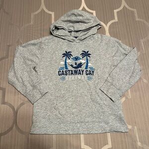 Disney Cruise Castaway Cay Long Sleeve Hooded Shirt - Kids XS